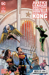 Image: Justice League vs. Godzilla vs. Kong #5 (main cover - Drew Johnson) - DC Comics